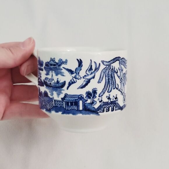 Churchill Willow England Flat Cup + Plate - Picture 4 of 7
